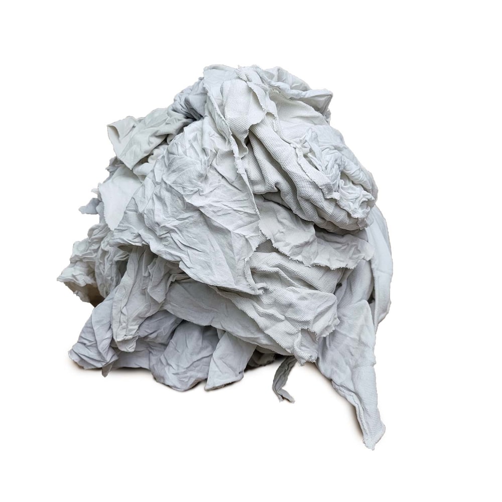 Pro-Clean Basics T-Shirt Rags, Assorted Sizes, White, 3-Lb Pack MPN:99007-3