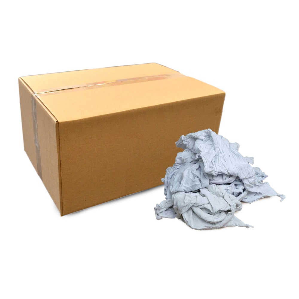 Pro-Clean Basics Smooth Jersey T-shirt Rags, Assorted Sizes, White, 15-Lb Box MPN:99008-15