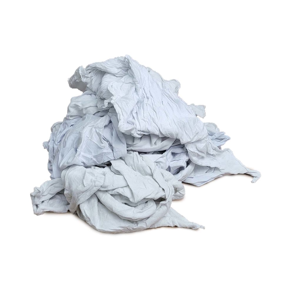 Pro-Clean Basics Jersey T-Shirt Rags, Mixed Sizes, White, 3-Lb MPN:99008-3