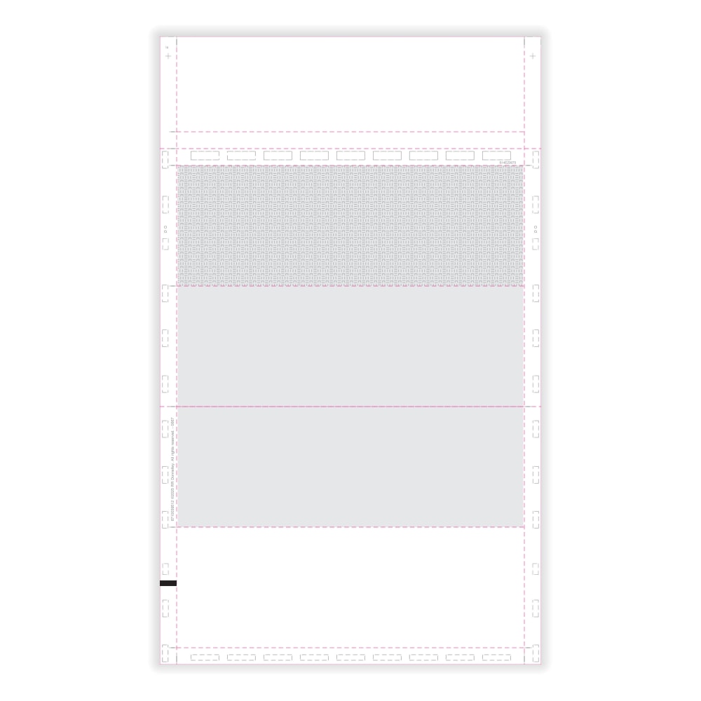 ComplyRight W-2 Blank Tax Forms, 4-Up (Horizontal), Employee's With Backer Instructions, EZ-Fold Simplex, 14in, Pack Of 500 Forms MPN:5512B25