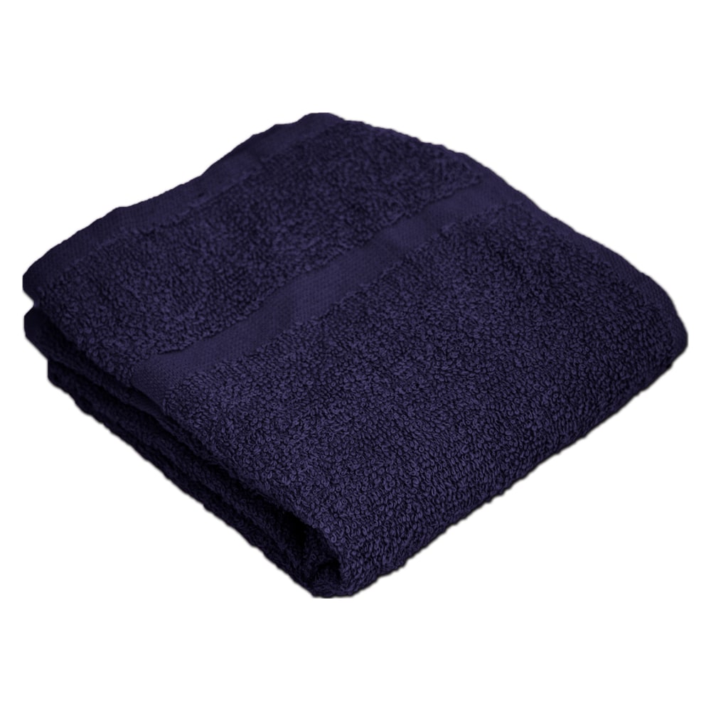 Valu Hand Towels, 16in x 27in, Navy, Pack Of 12 Towels MPN:71624-12