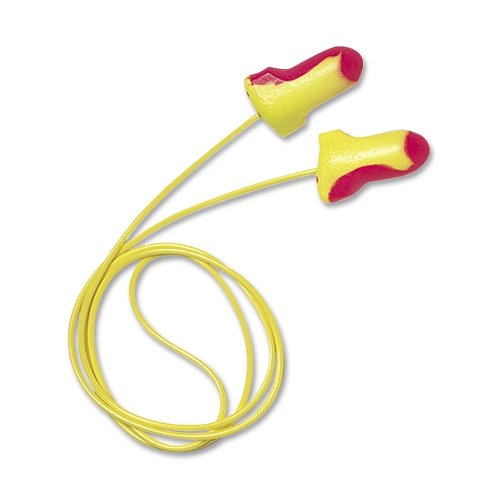 Sperian Reusable Corded Foam Ear Plugs, Pink/Yellow, Box Of 100 (Min Order Qty 2) MPN:LL30
