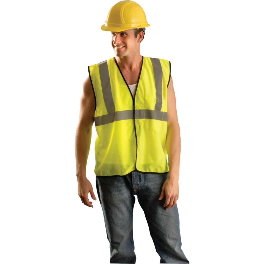 Class 2 Solid Vests, 2X/3XLarge, Hi-Viz Orange MPN:ECO-G-O2/3X