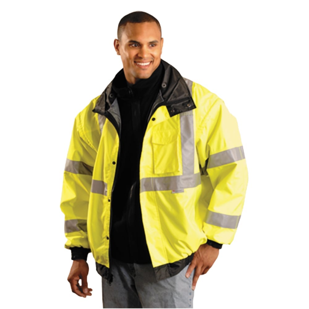 OccuNomix Polyester Bomber Jacket, X-Large, Yellow MPN:LUX-TJBJ-YXL
