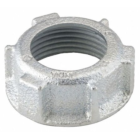 IMC Bushing, 1 in, Threaded, Iron, Zinc Plated, Gray MPN:1104