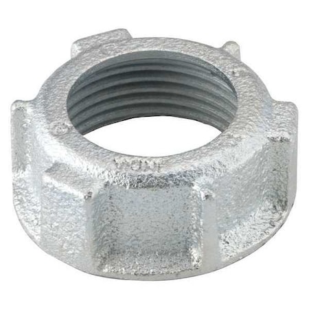 IMC Bushing, 1-1/2 in, Threaded, Iron, Zinc Plated, Gray MPN:1106