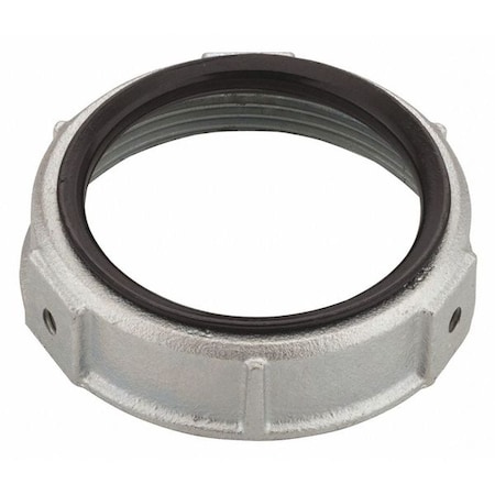 IMC Bushing, 4 in, Threaded, Iron, Zinc Plated, Gray MPN:1129