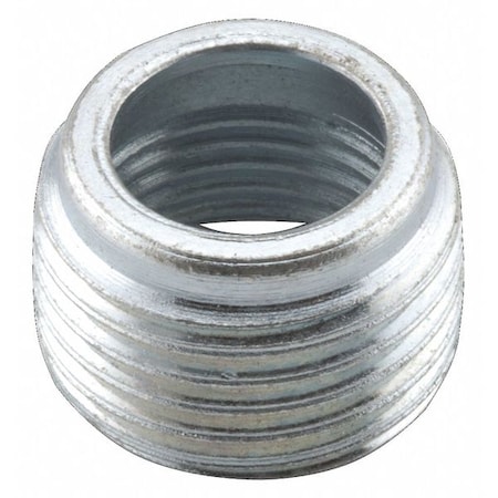 IMC Bushing, 1 in x 3/4 in, Threaded, Steel, Zinc Plated, Gray MPN:1144