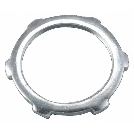 IMC Locknut, 1 in, Threaded, Steel, Zinc Plated MPN:1204
