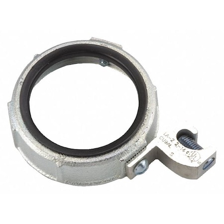 IMC Bushing, 1-1/4 in, Threaded, Iron, Zinc Plated, Gray MPN:1215