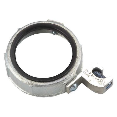 IMC Bushing, 2 in, Threaded, Iron, Zinc Plated, Gray MPN:1218