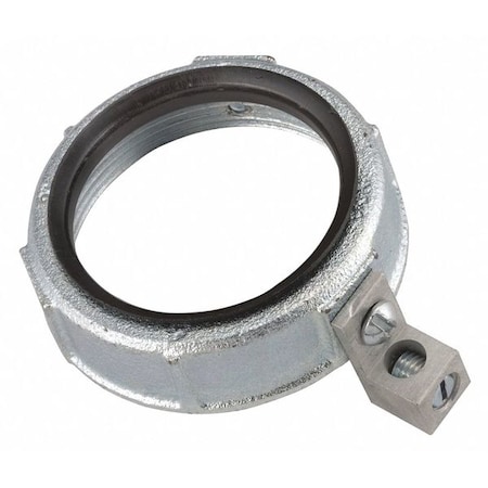 Conduit Fitting Bushing, 3-1/2 in, Threaded, Malleable Iron, Electro Zinc Plated MPN:1234