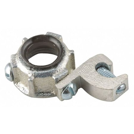 Conduit Fitting Bushing, 2-1/2 in, Threaded, Malleable Iron, Electro Zinc Plated MPN:1290