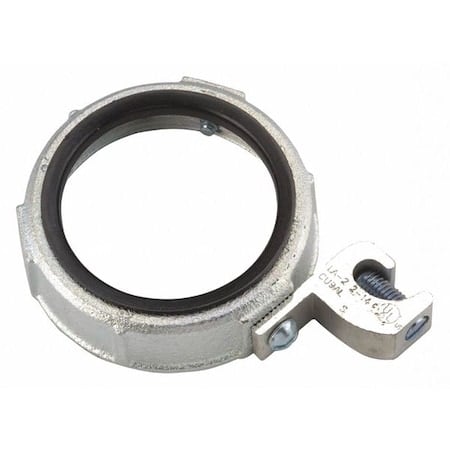 Conduit Fitting Bushing, 3-1/2 in, Threaded, Malleable Iron, Electro Zinc Plated MPN:1294