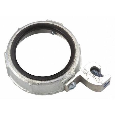 Conduit Fitting Bushing, 4 in, Threaded, Iron, Zinc Plated MPN:1296