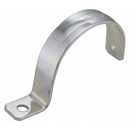 One Hole Strap, Conduit; EMT Use, 4 in, Steel, Zinc Plated MPN:1341