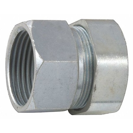 EMT/IMC Coupling, 1 in, Compression, Steel, Plain MPN:1354