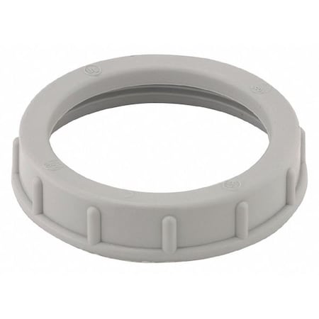 IMC Bushing, 2 in, Threaded, Plastic, Plain, Gray MPN:1408
