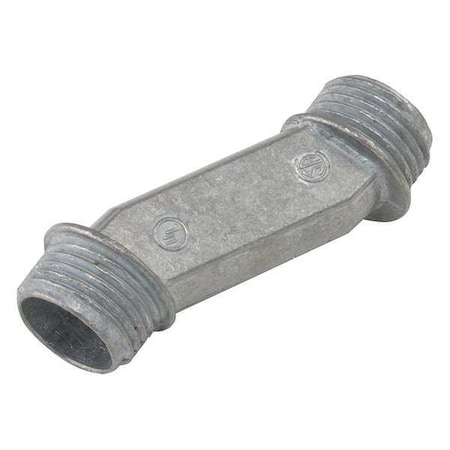 RMC Offset Nipple, 1/2 in, Zinc, Zinc Plated, Gray MPN:1452