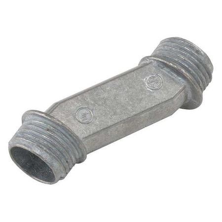 RMC Offset Nipple, 1 in, Zinc, Plain, Gray MPN:1454