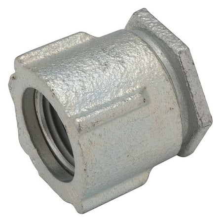 IMC Coupling, 1/2 in, Threaded, Iron, Zinc Plated, Gray MPN:1502