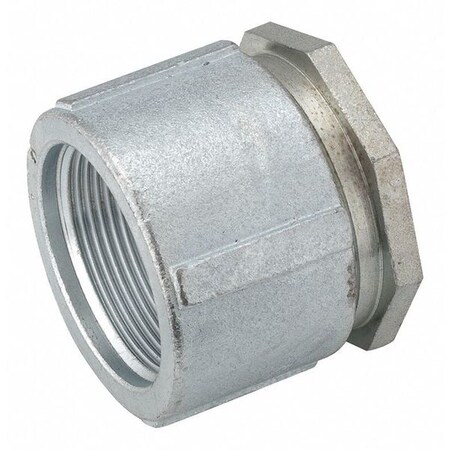 IMC Coupling, 3 in, Threaded, Iron, Zinc Plated, Gray MPN:1512