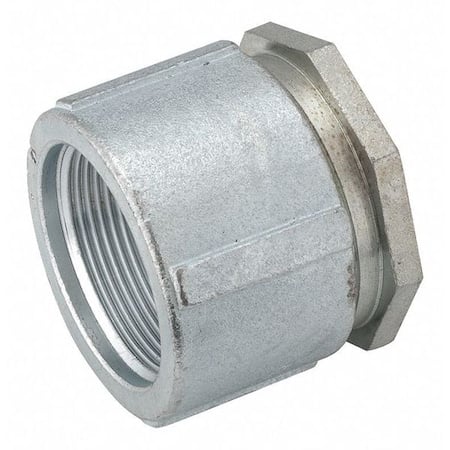 IMC Coupling, 3-1/2 in, Threaded, Iron, Plain, Gray MPN:1514
