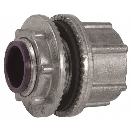 IMC Grounding Hub, 1/2 in, Threaded, Zinc Alloy, Plain, Gray MPN:1702