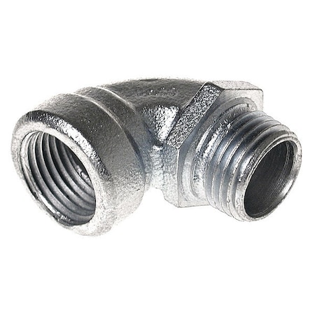IMC 90 Deg Elbow, 3/4 in, Threaded, Iron, Zinc Plated MPN:1723