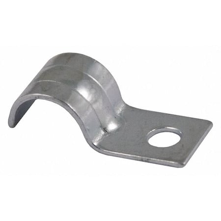One Hole Strap, Conduit Use, 3/8 in, Steel, Zinc Plated MPN:2081
