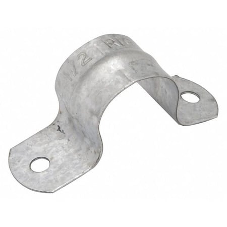 Two Hole Strap, Conduit; Pipe Use, 3/4 in, Steel, Zinc Plated MPN:2233