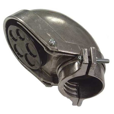 EMT/IMC Cap, 3/4 in, Snap-On, Aluminum, Plain, Natural MPN:2403