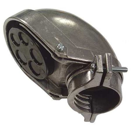 EMT/IMC Cap, 1-1/4 in, Snap-On, Aluminum, Pre-Galvanized, Natural MPN:2405