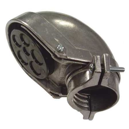 EMT/IMC Cap, 2 in, Snap-On, Aluminum, Plain, Natural MPN:2408