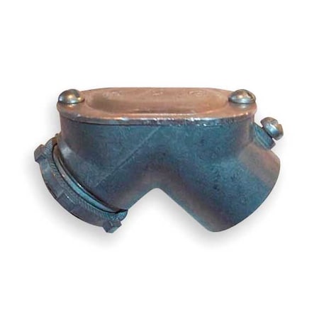 EMT Connector, 3/4 in, Zinc, Zinc Plated, Gray MPN:2763
