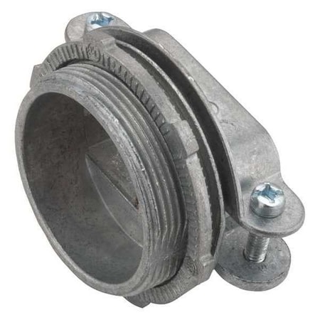 Conduit Fitting NM Sheathed Cable Connector, 1-1/4 in, Threaded, Die Cast Zinc, Silver MPN:2855