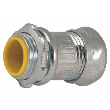 EMT Grounding Connector, 1 in, Compression, Steel, Zinc Plated, Gray MPN:2914