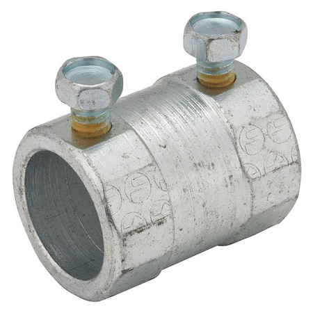 IMC Coupling, 3/4 in, Set Screw, Steel, Zinc Plated, Gray MPN:3023