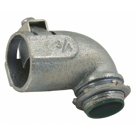 Flexible AC/MC Connector, 1/2 in, Saddle, Steel, Zinc Plated MPN:3202DB