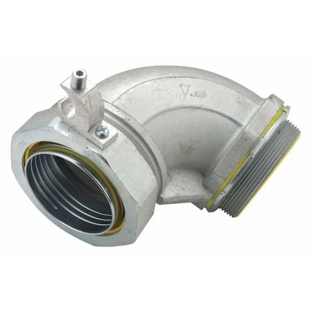 Liquidtight Conn, Ground Lug, 90 deg., 4