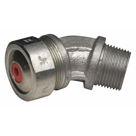 Conduit Fitting Cordgrip, 3/4 in, Liquid-Tight, Malleable Iron, Zinc Plated, Red MPN:3746-0