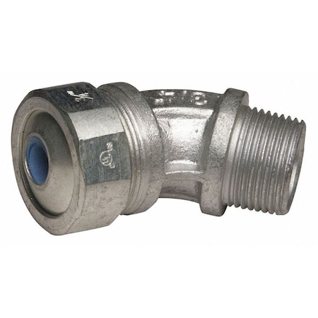 Conduit Fitting Cordgrip, 3/4 in, Liquid-Tight, Malleable Iron, Zinc Plated, Blue MPN:3746-2