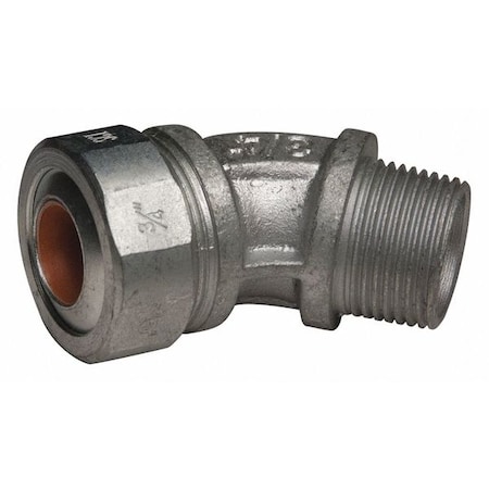 Conduit Fitting Cordgrip, 3/4 in, Liquid-Tight, Malleable Iron, Zinc Plated, Brown MPN:3746-4