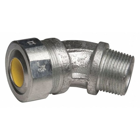 Conduit Fitting Cordgrip, 3/4 in, Liquid-Tight, Malleable Iron, Zinc Plated, Yellow MPN:3746-5