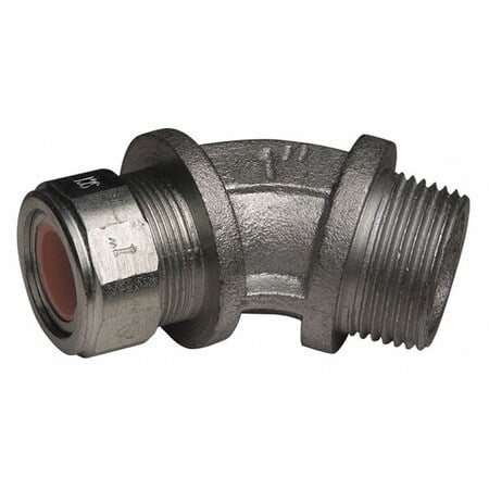 Conduit Fitting Cordgrip, 1 in, Liquid-Tight, Malleable Iron, Zinc Plated, Brown MPN:3747-1