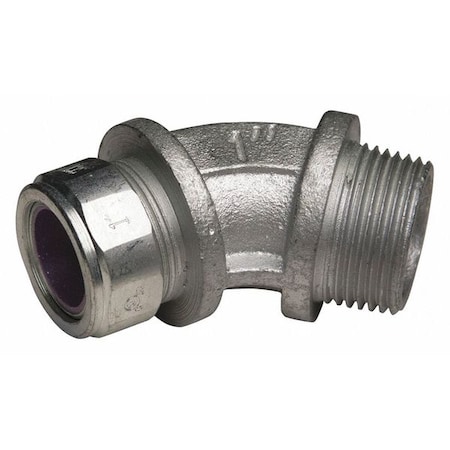 Conduit Fitting Cordgrip, 1 in, Liquid-Tight, Malleable Iron, Zinc Plated, Purple MPN:3747-3