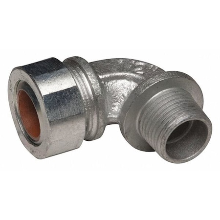 Conduit Fitting Cordgrip, 1/2 in, Liquid-Tight, Malleable Iron, Zinc Plated, Brown MPN:3794-4
