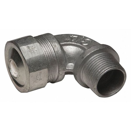 Conduit Fitting Cordgrip, 3/4 in, Liquid-Tight, Malleable Iron, Zinc Plated, White MPN:3795-1