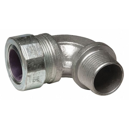 Conduit Fitting Cordgrip, 3/4 in, Liquid-Tight, Malleable Iron, Zinc Plated, Purple MPN:3795-6