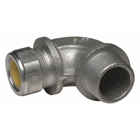 Conduit Fitting Cordgrip, 1 in, Liquid-Tight, Malleable Iron, Zinc Plated, Yellow MPN:3796-2